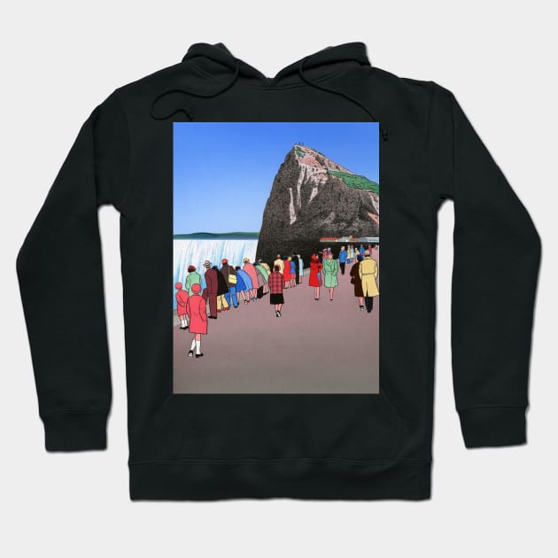 guy billout - gibraltar guy billout Hoodie by QualityArtFirst